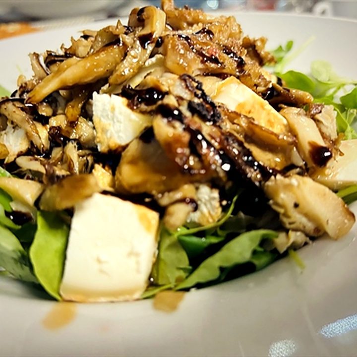 Ensalada con queso de cabra